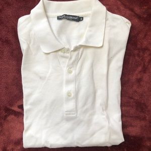 Dolce & Gabbana White Polo Shirt